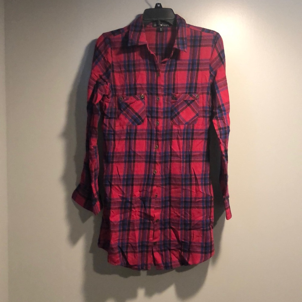 Plaid Shirt Dress